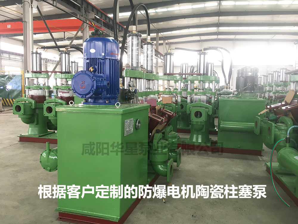 YB250型防(fang)爆電機(ji)款陶瓷(ci)柱塞泵(beng)