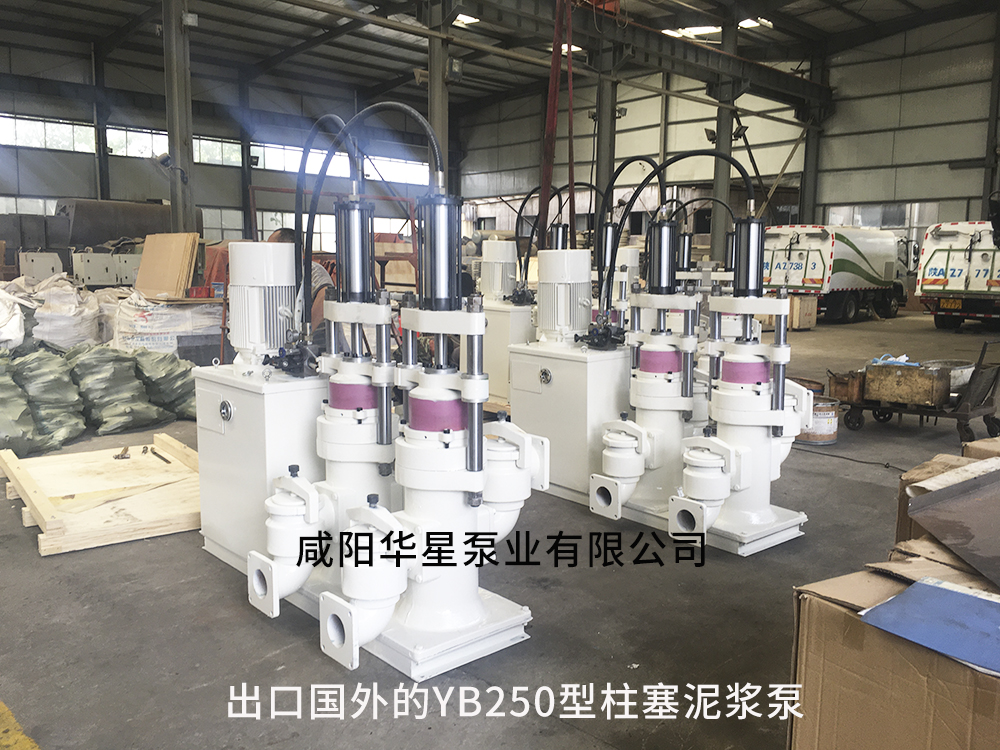 出口(kou)國外的(de)YB250型陶瓷(ci)柱塞泵(beng)